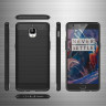 Чехол-накладка Carbon Fibre для OnePlus 3 / OnePlus 3T (темно-синий)