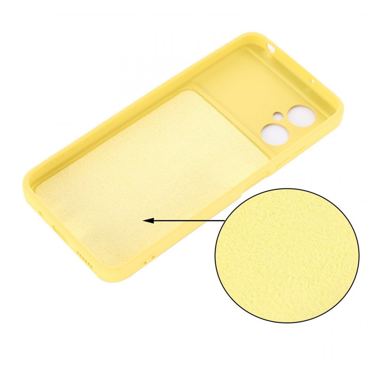 Силиконовый чехол Mobile Shell для Xiaomi Poco M4 5G Global (желтый)