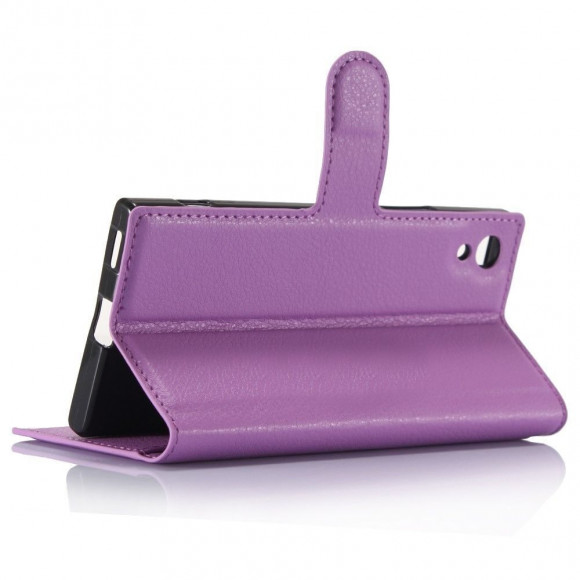 Чехол с визитницей для Sony Xperia XA1 (фиолетовый) Чехол с визитницей для Sony Xperia XA1 (фиолетовый)