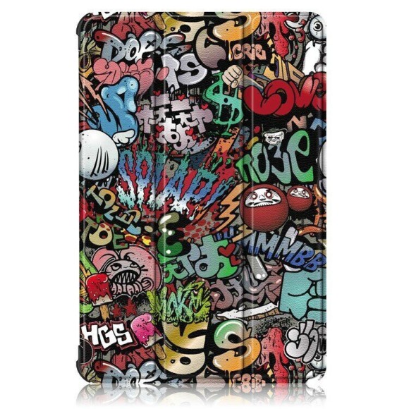 Чехол Smart Case для Huawei MatePad T10 / T10s / C5e / C3 / Honor Pad X8 / X8 Lite / X6 (Graffiti)