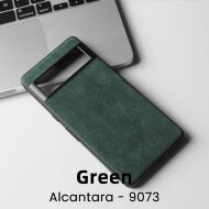 Чехол из алькантары для Google Pixel 6 Pro (зеленый) Чехол из алькантары для Google Pixel 6 Pro (зеленый)