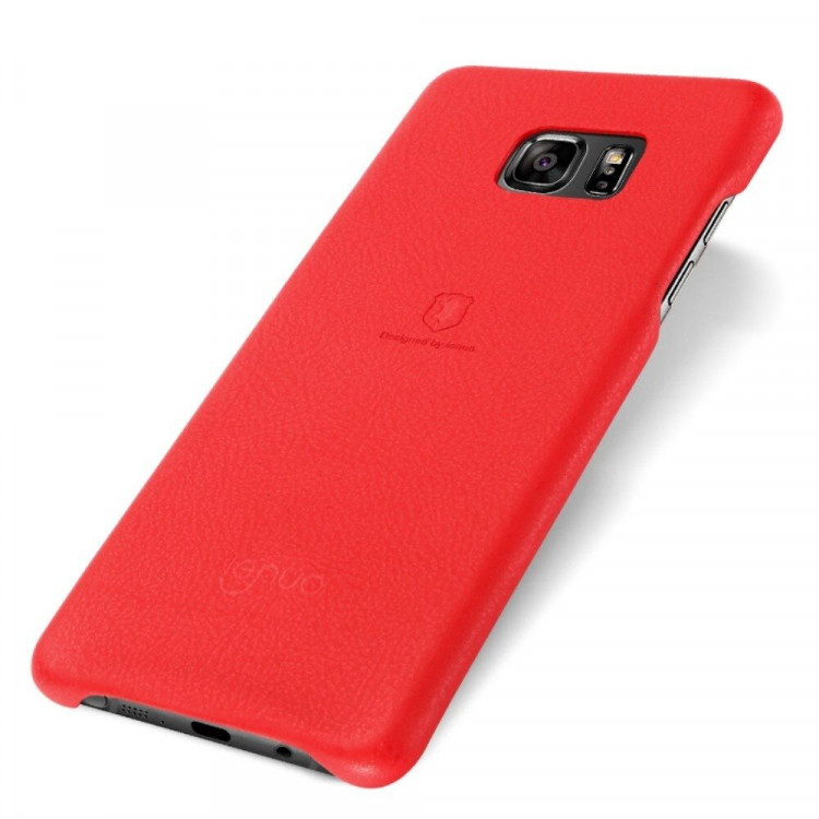 Кожаная накладка LENUO для Samsung Galaxy Note 7 (красный)