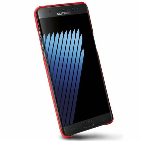 Кожаная накладка LENUO для Samsung Galaxy Note 7 (красный)