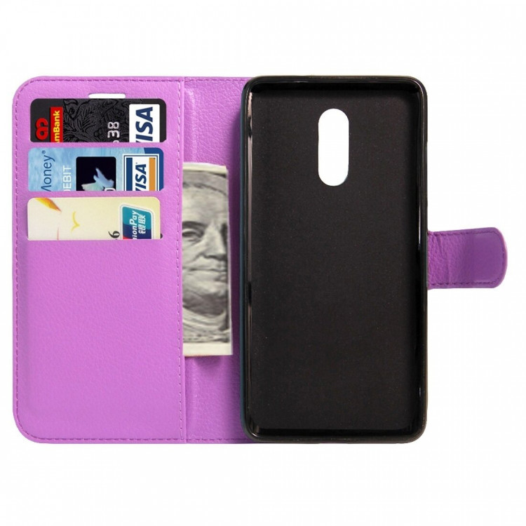 Чехол с визитницей для Xiaomi Redmi Pro (фиолетовый)