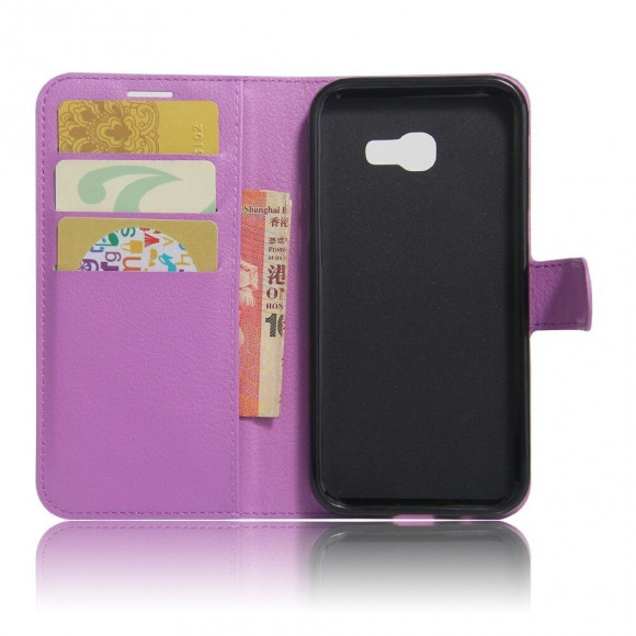 Чехол с визитницей для Samsung Galaxy A5 (2017) SM-A520F (фиолетовый) Чехол с визитницей для Samsung Galaxy A5 (2017) SM-A520F (фиолетовый)