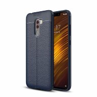 Чехол-накладка Litchi Grain для Xiaomi Pocophone F1 / Poco F1 (темно-синий) Чехол-накладка Litchi Grain для Xiaomi Pocophone F1 / Poco F1 (темно-синий)