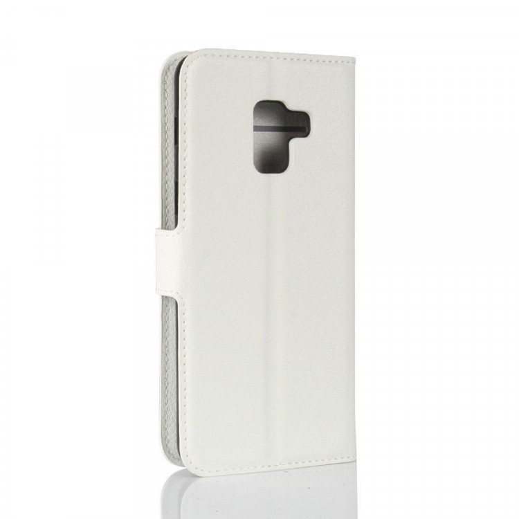 Чехол с визитницей для Samsung Galaxy A8 Plus (2018) (белый)