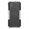 Чехол Hybrid Armor для Samsung Galaxy A51 (черный + белый)