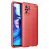 Чехол-накладка Litchi Grain для Xiaomi Redmi Note 10 / Redmi Note 10S / Poco M5S (красный)