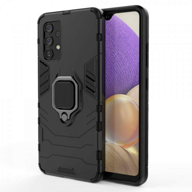Чехол Armor Ring Holder для Samsung Galaxy A32 SM-A325F (черный)