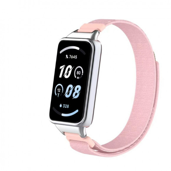 Ремешок с нейлоновой петлей для Honor Band 9 (розовый) Ремешок с нейлоновой петлей для Honor Band 9 (розовый)