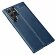 Чехол-накладка Litchi Grain для Samsung Galaxy S22 Ultra (темно-синий)