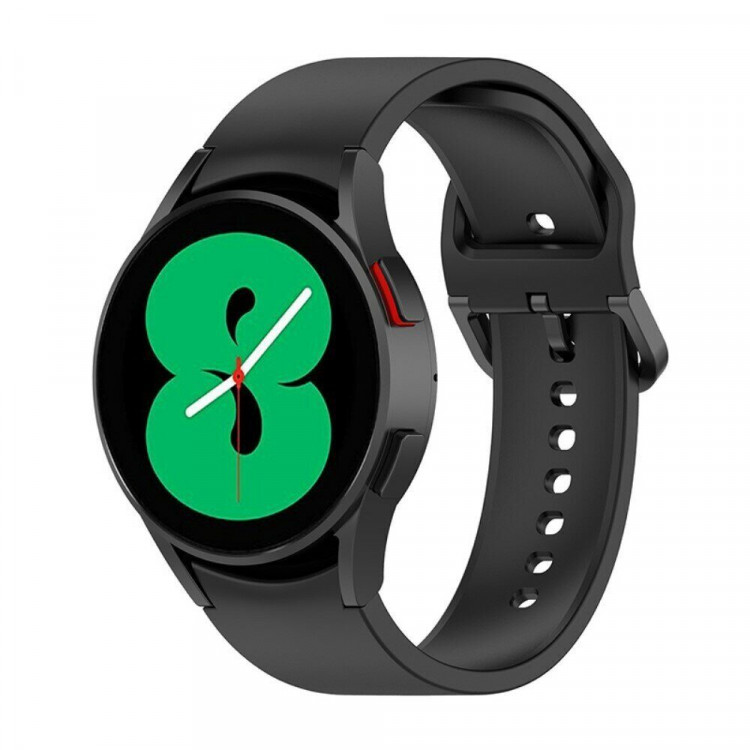 Силиконовый ремешок для Samsung Galaxy Watch 5 / Watch 5 Pro (черный)
