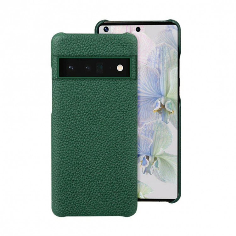 Кожаный чехол Cowhide для Google Pixel 7 Pro (зеленый)