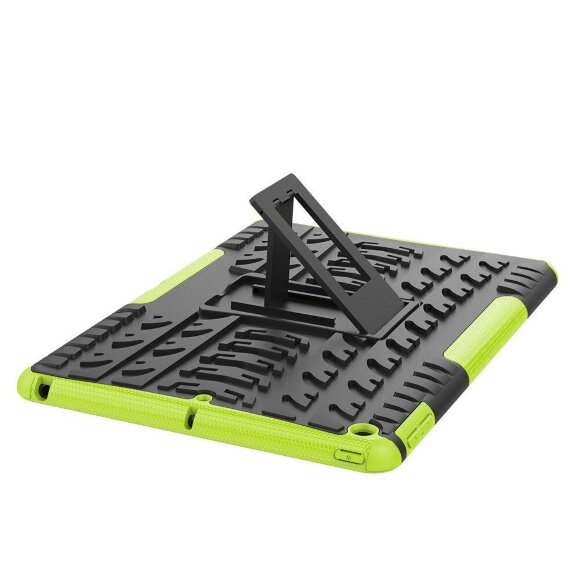 Чехол Hybrid Armor для Apple iPad 10.2 (черный + зеленый)