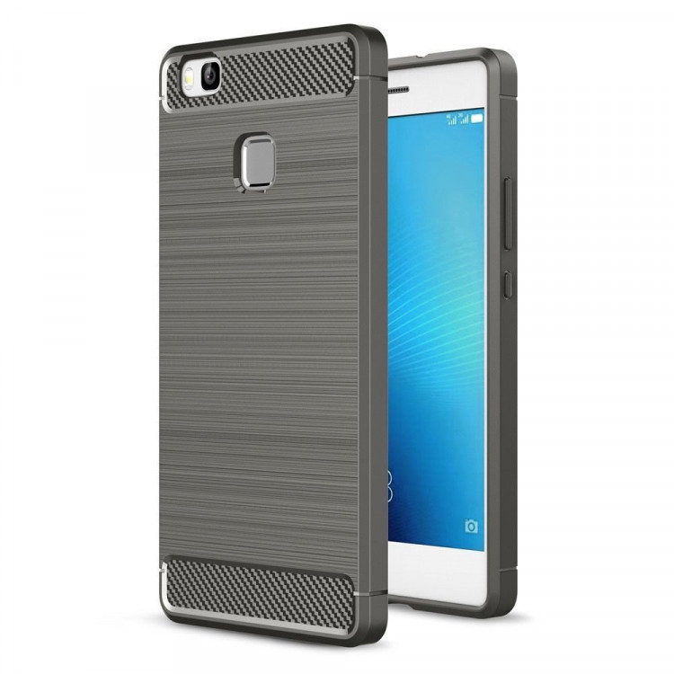 Чехол-накладка Carbon Fibre для Huawei P9 Lite (серый)