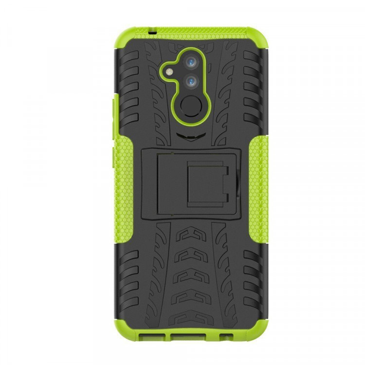 Чехол Hybrid Armor для Huawei Mate 20 Lite (черный + зеленый)