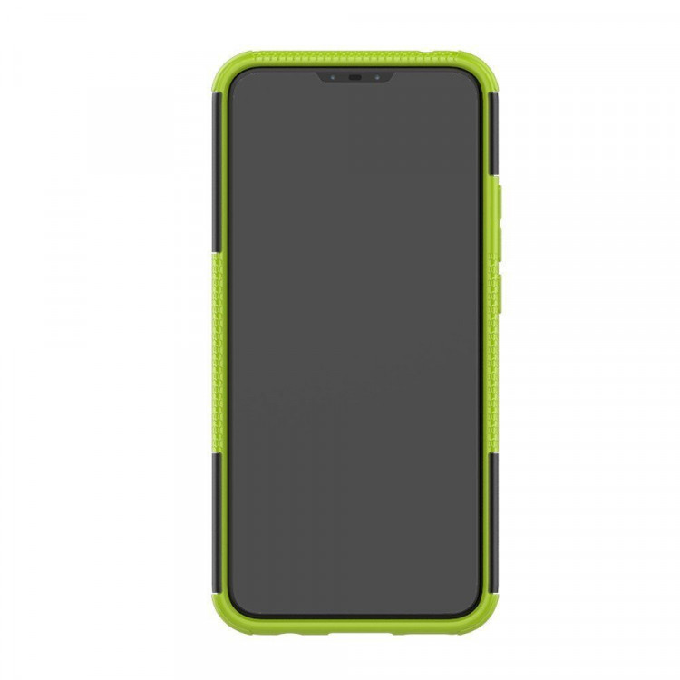 Чехол Hybrid Armor для Huawei Mate 20 Lite (черный + зеленый)