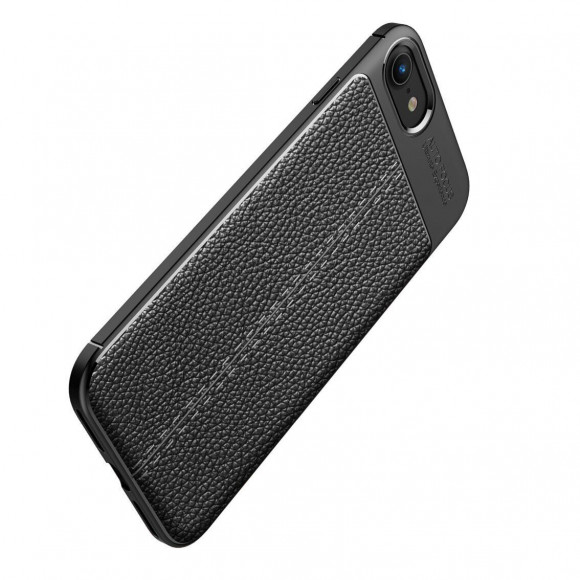 Чехол-накладка Litchi Grain для iPhone 8 / iPhone 7 / iPhone SE (2020) / iPhone SE (2022) (черный) Чехол-накладка Litchi Grain для iPhone 8 / iPhone 7 / iPhone SE (2020) / iPhone SE (2022) (черный)