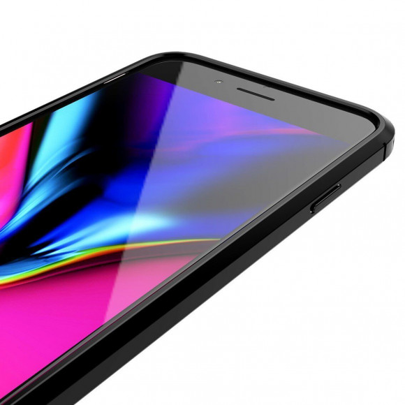 Чехол-накладка Litchi Grain для iPhone 8 / iPhone 7 / iPhone SE (2020) / iPhone SE (2022) (черный) Чехол-накладка Litchi Grain для iPhone 8 / iPhone 7 / iPhone SE (2020) / iPhone SE (2022) (черный)