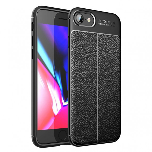 Чехол-накладка Litchi Grain для iPhone 8 / iPhone 7 / iPhone SE (2020) / iPhone SE (2022) (черный) Чехол-накладка Litchi Grain для iPhone 8 / iPhone 7 / iPhone SE (2020) / iPhone SE (2022) (черный)
