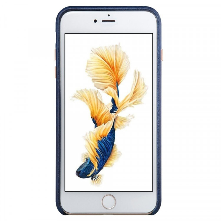 Кожаный чехол - накладка NILLKIN Englon для iPhone 7 Plus (синий)