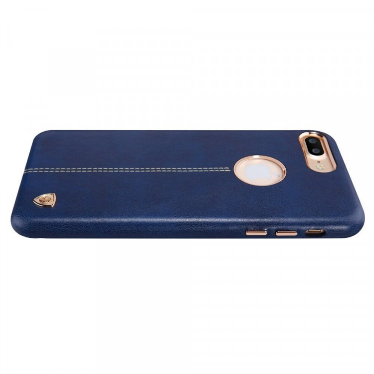 Кожаный чехол - накладка NILLKIN Englon для iPhone 7 Plus (синий)