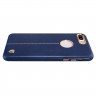 Кожаный чехол - накладка NILLKIN Englon для iPhone 7 Plus (синий)