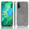 Кожаная накладка-чехол для Huawei Nova 5 / Nova 5 Pro (серый)