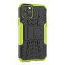 Чехол Hybrid Armor для iPhone 11 Pro (черный + зеленый)