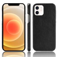Кожаная накладка-чехол для iPhone 12 mini (черный) Кожаная накладка-чехол для iPhone 12 mini (черный)