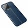 Чехол-накладка Litchi Grain для iPhone 13 Pro (темно-синий)