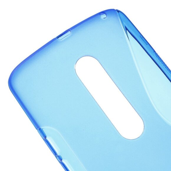 Нескользящий чехол для Motorola Moto X Style (голубой)