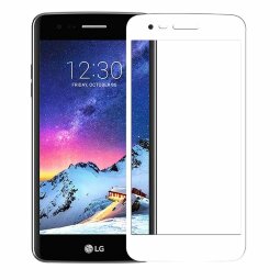 Защитное стекло 3D для LG K8 (2017) X300 / M200N (белый)
