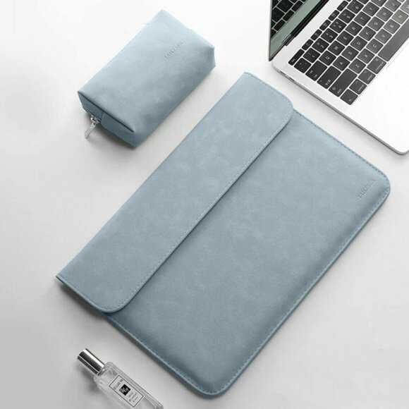 Чехол с магнитной крышкой TAIKESEN для ноутбука и Macbook 13,3 дюйма (голубой)