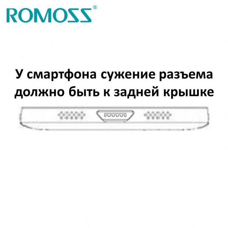 Приемник зарядки для смартфонов с micro usb Romoss RM02