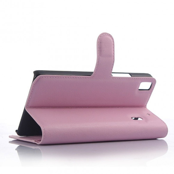 Чехол с визитницей для Lenovo A7000 / K3 Note (розовый)