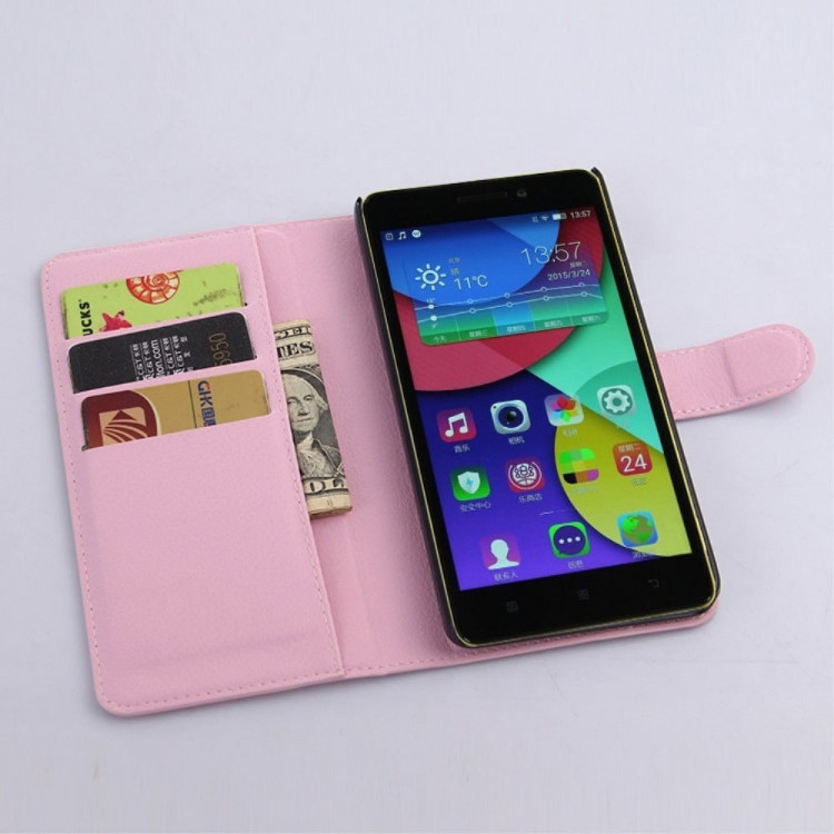 Чехол с визитницей для Lenovo A7000 / K3 Note (розовый)