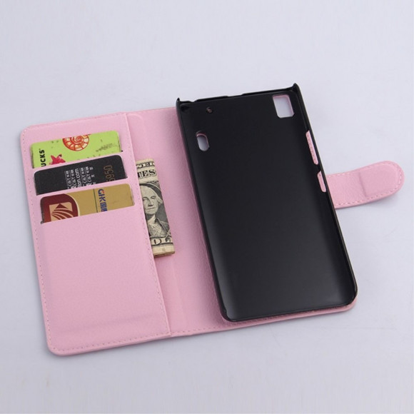 Чехол с визитницей для Lenovo A7000 / K3 Note (розовый)