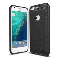 Чехол-накладка Carbon Fibre для Google Pixel (черный) Чехол-накладка Carbon Fibre для Google Pixel (черный)