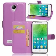 Чехол с визитницей для Lenovo Vibe C2 (фиолетовый) Чехол с визитницей для Lenovo Vibe C2 (фиолетовый)