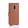 Чехол с визитницей для Nokia 2.1 (коричневый)