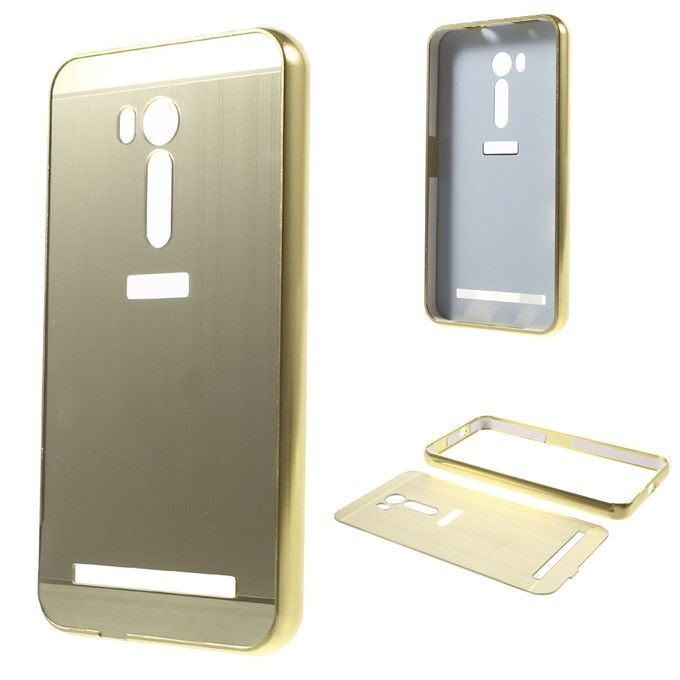 Алюминиевый бампер-чехол для ASUS ZenFone Go ZB551KL (золотой)