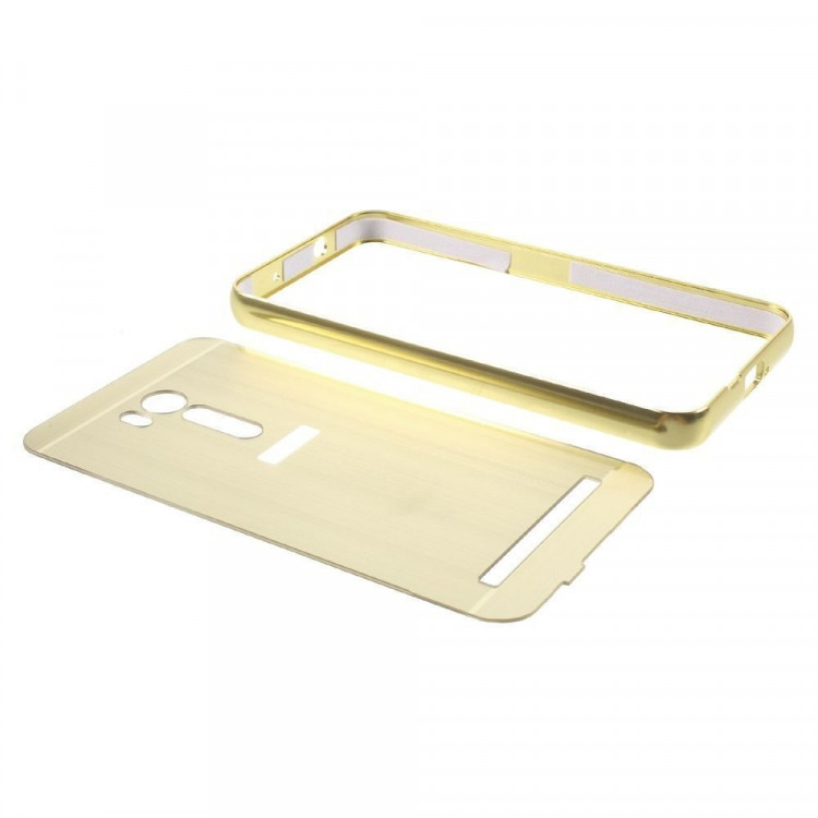 Алюминиевый бампер-чехол для ASUS ZenFone Go ZB551KL (золотой)