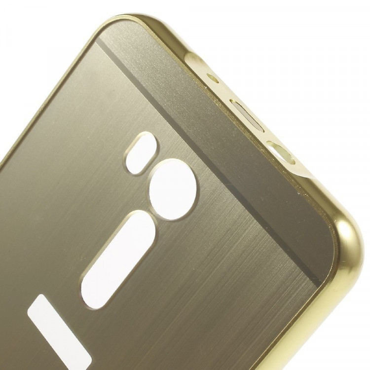 Алюминиевый бампер-чехол для ASUS ZenFone Go ZB551KL (золотой)