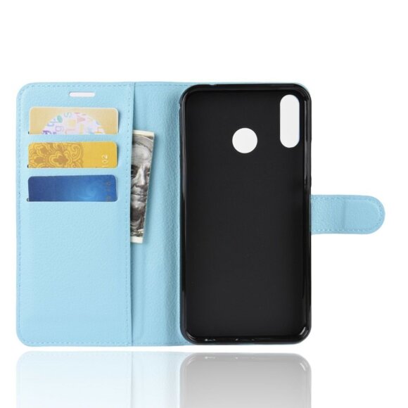 Чехол с визитницей для Asus ZenFone 5 ZE620KL / 5z ZS620KL (голубой)
