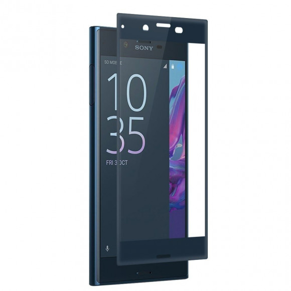 3D - Защитное стекло для Sony Xperia XZ / XZs (темно-синий)