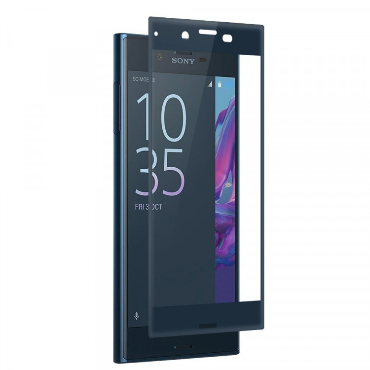 3D - Защитное стекло для Sony Xperia XZ / XZs (темно-синий)