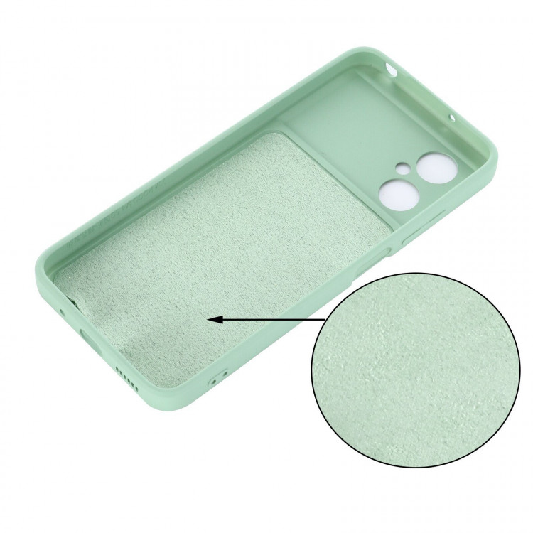 Силиконовый чехол Mobile Shell для Xiaomi Poco M4 5G Global (зеленый)