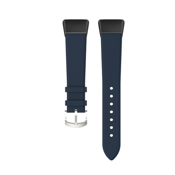 Кожаный ремешок для Huawei Band 6 / Honor Band 6 (темно-синий) Кожаный ремешок для Huawei Band 6 / Honor Band 6 (темно-синий)